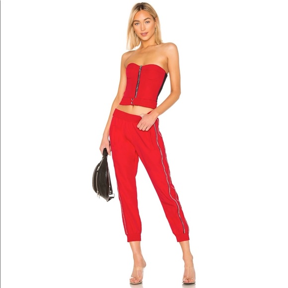 RtA Tops - RtA Vicki Top in Track Red Size S